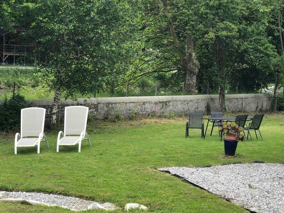 Ferienwohnung Au Bord Du Gave Laruns Exterior foto